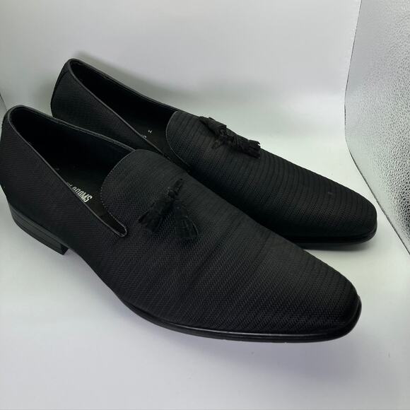 Stacy Adams Tazewell Slip On Loafers Dress Shoes 25343 Black Size 13M‎ Slip On - Picture 1 of 11